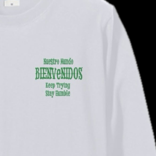 BVノーマルフィット長袖Tシャツ ホワイト FRENTE