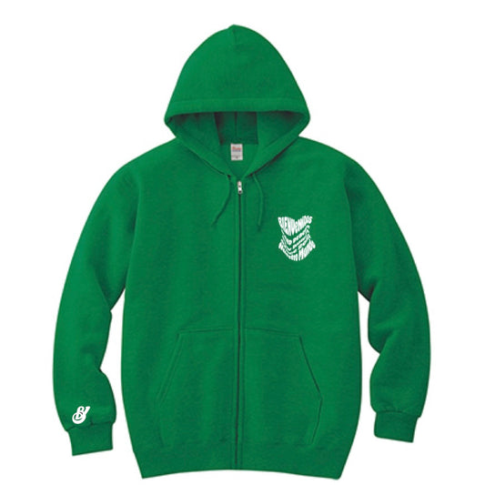 BVノーマルフィットジップパーカー ケリーグリーン FACIL