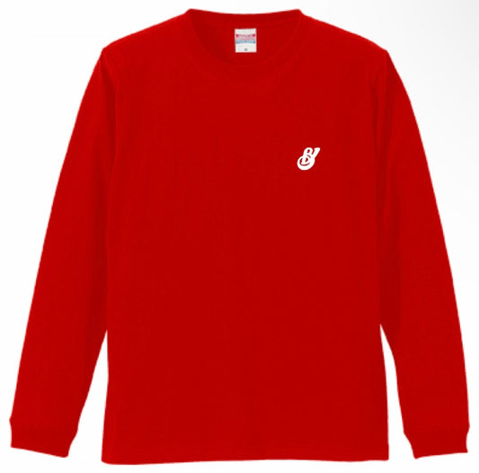 BVノーマルフィット 長袖Tシャツ レッド DETRAS