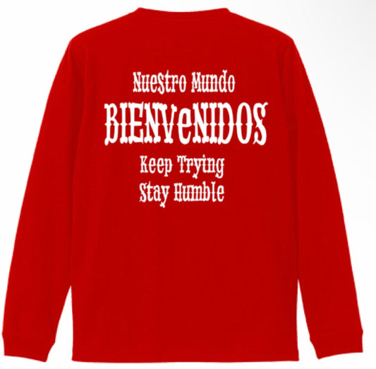 BVノーマルフィット 長袖Tシャツ レッド DETRAS