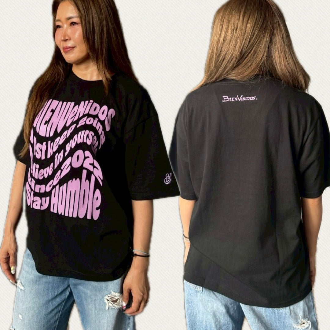 BVビックシルエット半袖Tシャツ ブラック OLA