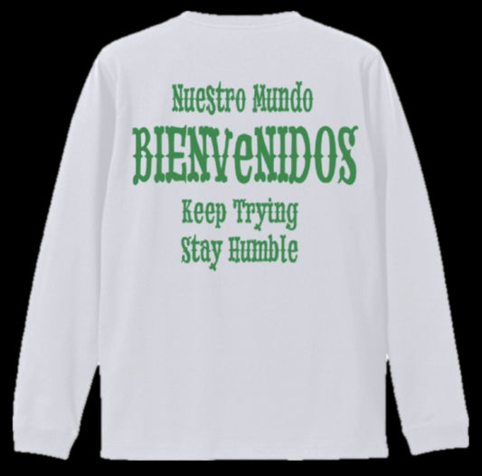 BVノーマルフィット長袖Tシャツ ホワイト DETRAS