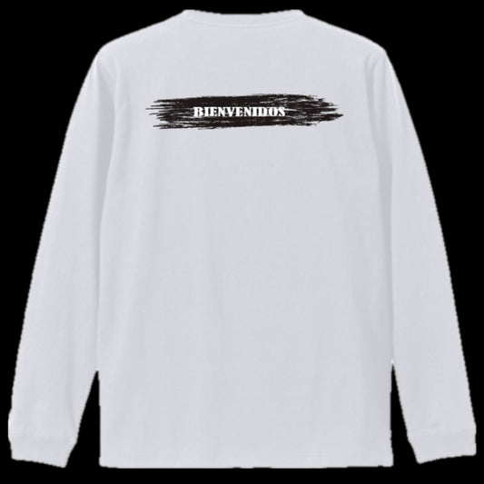 BVノーマルフィット長袖Tシャツ ホワイト DEBIL