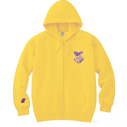 BVノーマルフィットジップパーカー カナリアイエロー FACIL