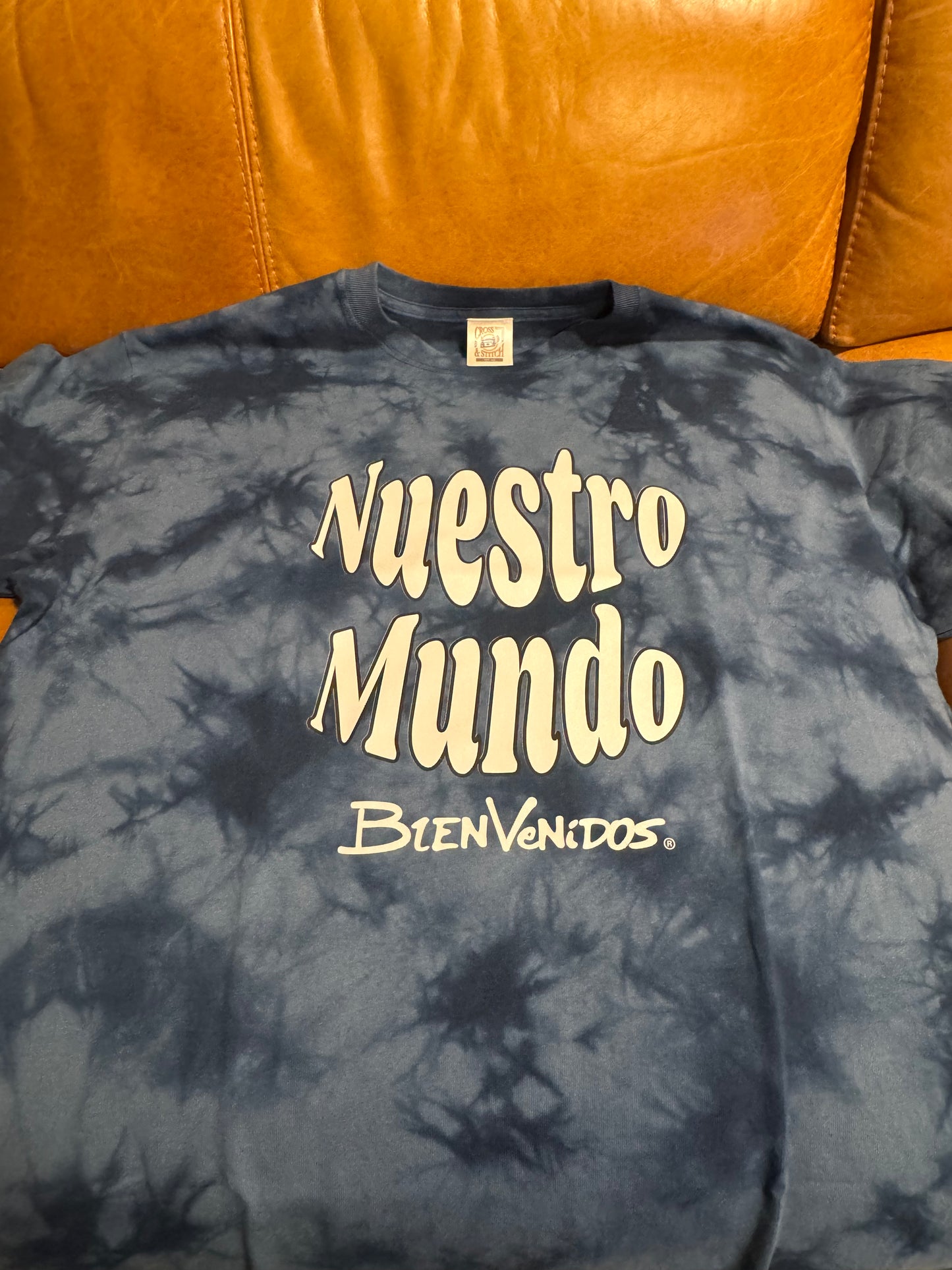 BVノーマルフィット タイダイTシャツ ネイビー OSTENTOSO