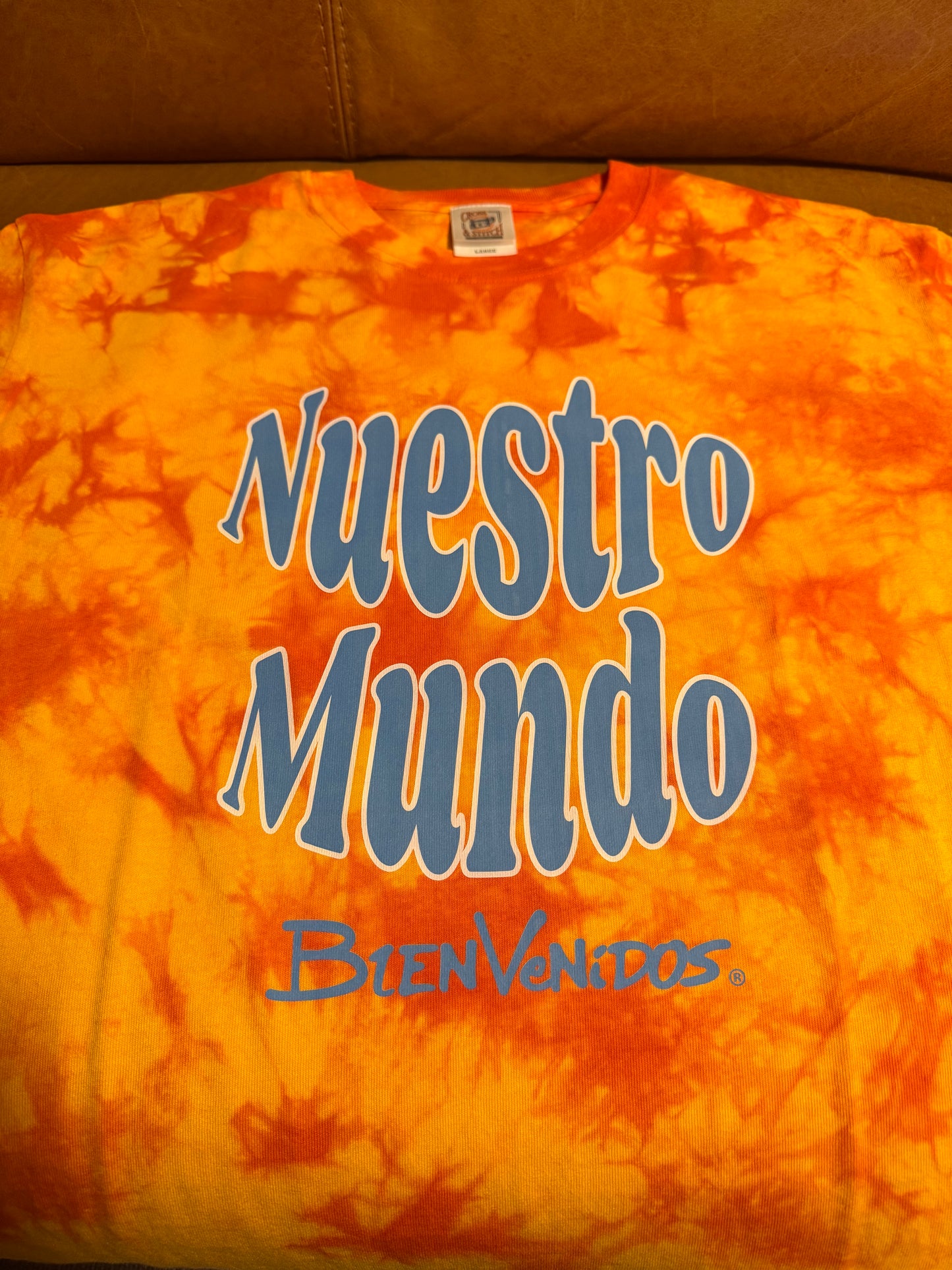 BVノーマルフィット タイダイTシャツ オレンジ OSTENTOSO