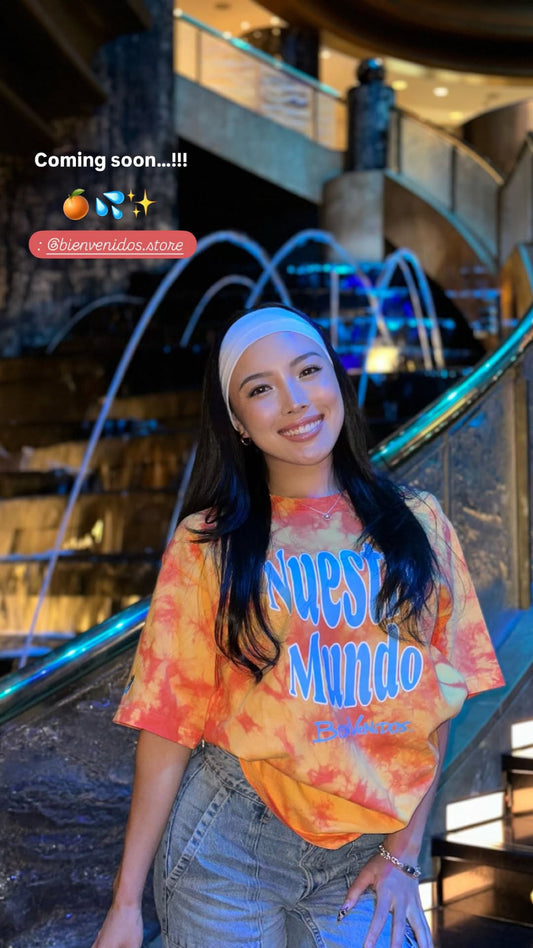 BVノーマルフィット タイダイTシャツ オレンジ OSTENTOSO