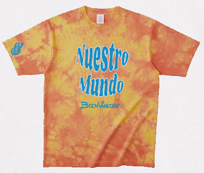 BVノーマルフィット タイダイTシャツ オレンジ OSTENTOSO