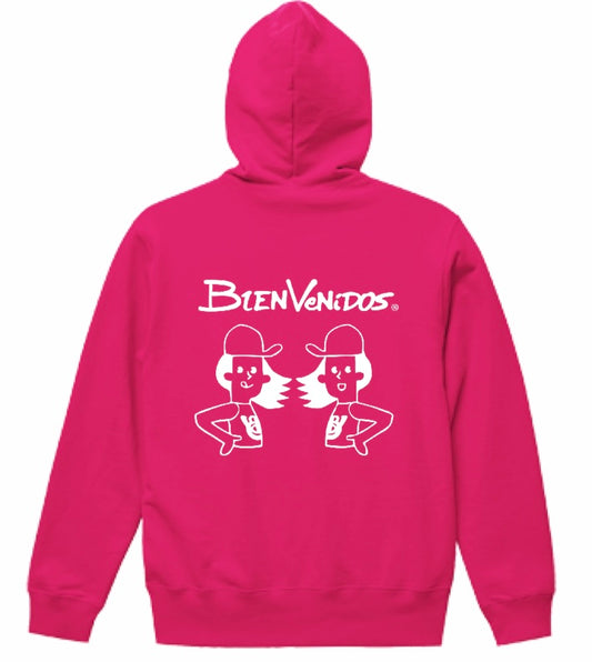 BVジップパーカー フラミンゴピンク PAREO