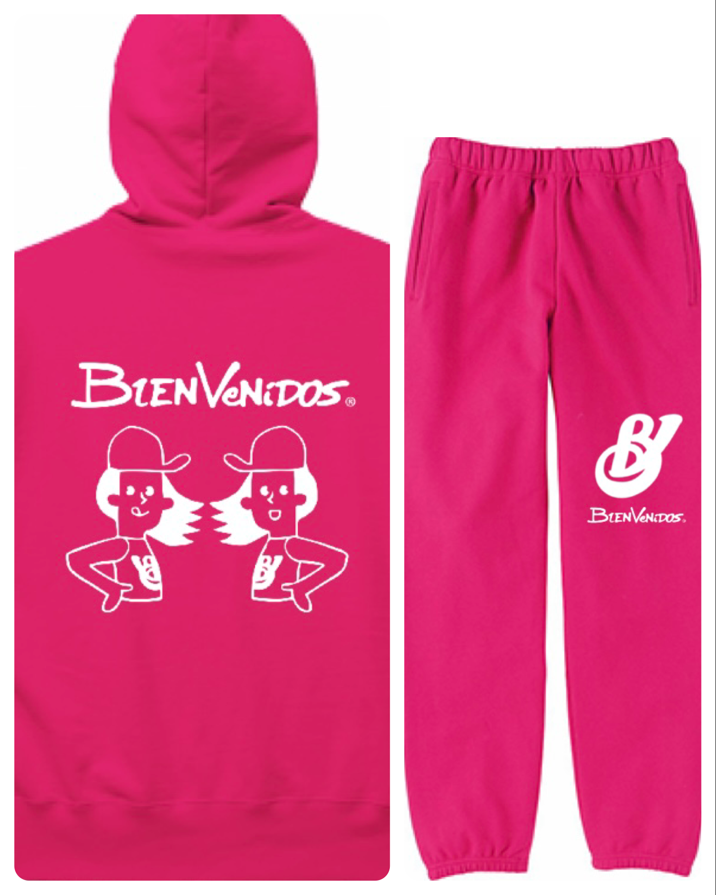 BVジップパーカー フラミンゴピンク PAREO