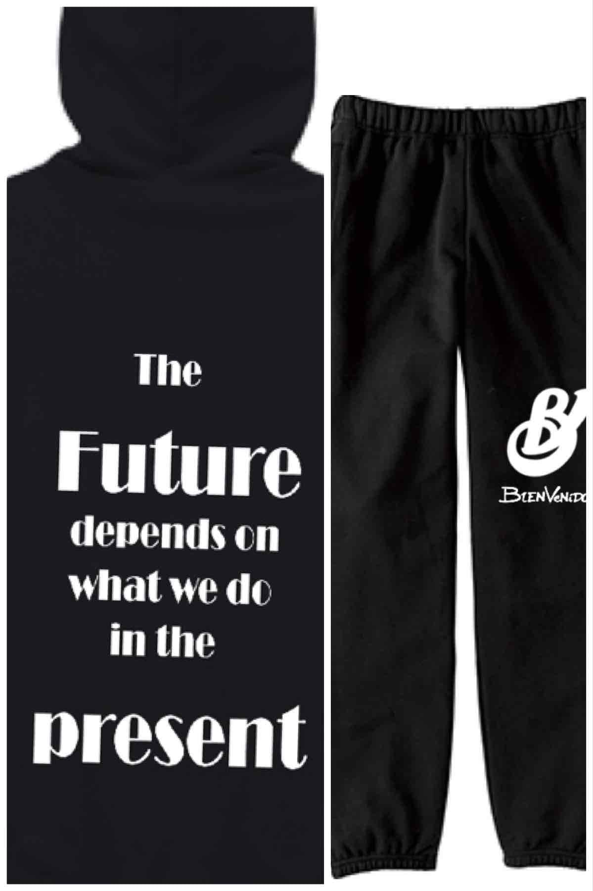 BVジップパーカー ブラック PAREO