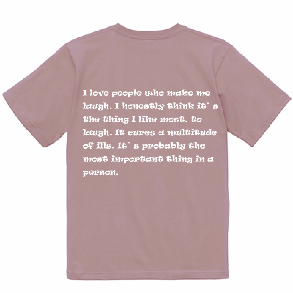 BVノーマルフィット半袖Tシャツ スモーキーピンク VERANO