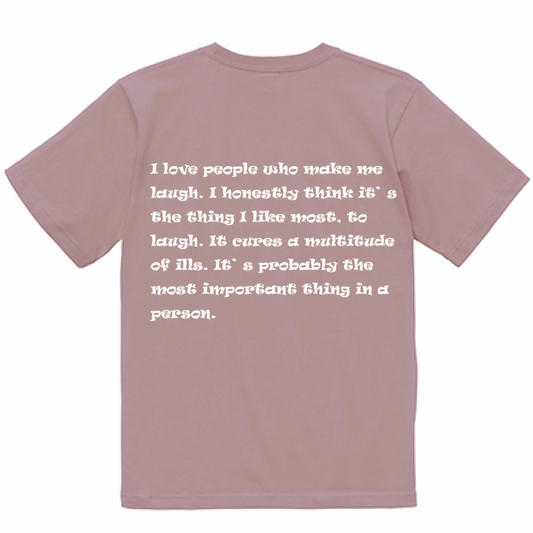 BVノーマルフィット半袖Tシャツ スモーキーピンク VERANO