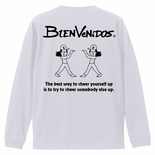 BVノーマルフィット長袖Tシャツ ホワイト DEBUT