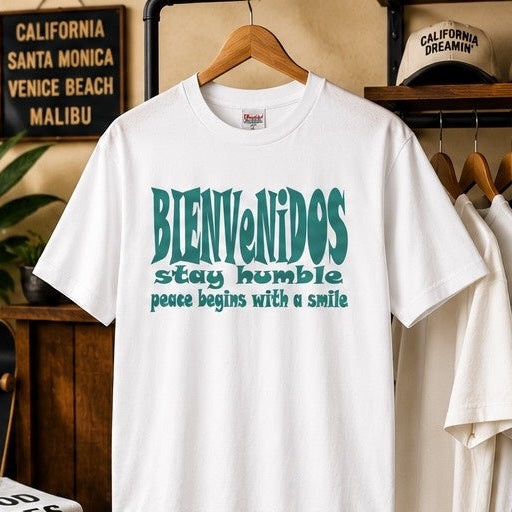 BVビックシルエットTシャツ　ターコイズ