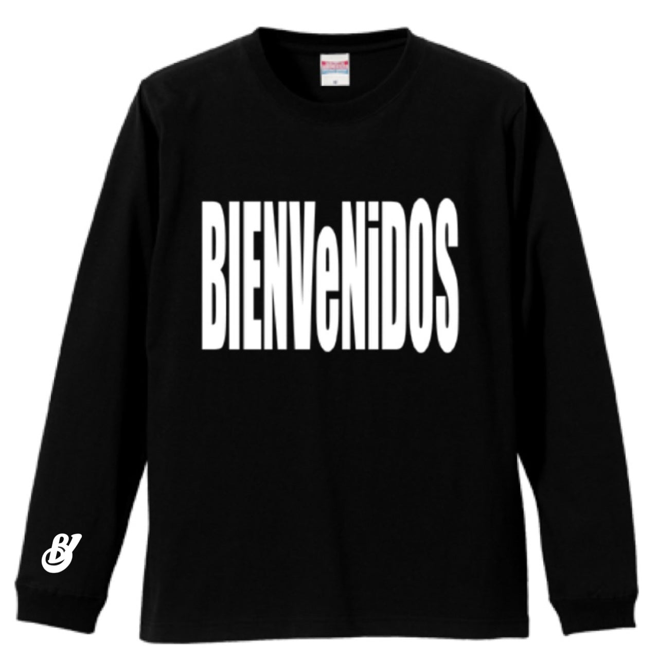 BVノーマルフィット長袖Tシャツ　ブラック　ENORME