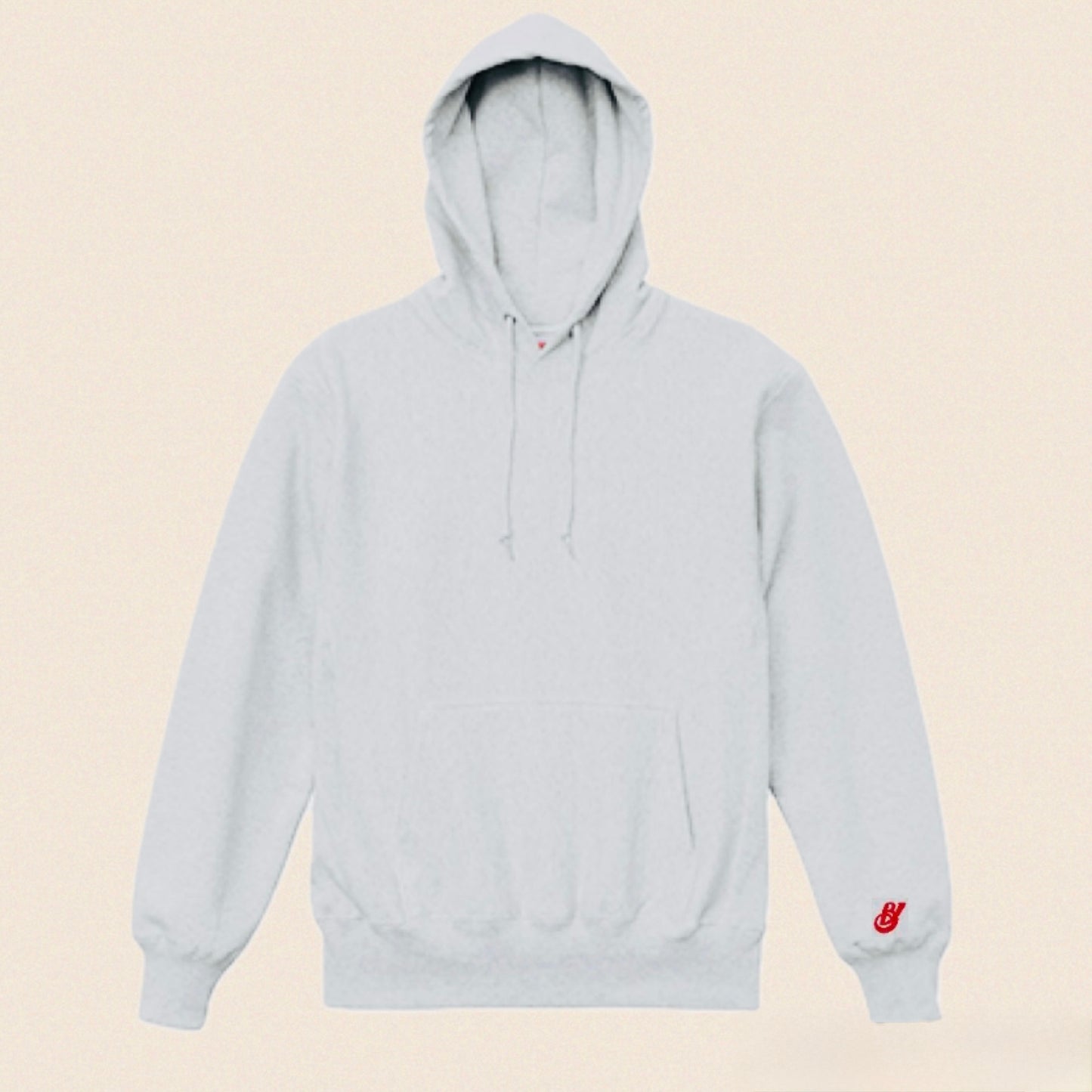 BVヘビーウェイトパーカー (アッシュカラー x レッド) Abrigada