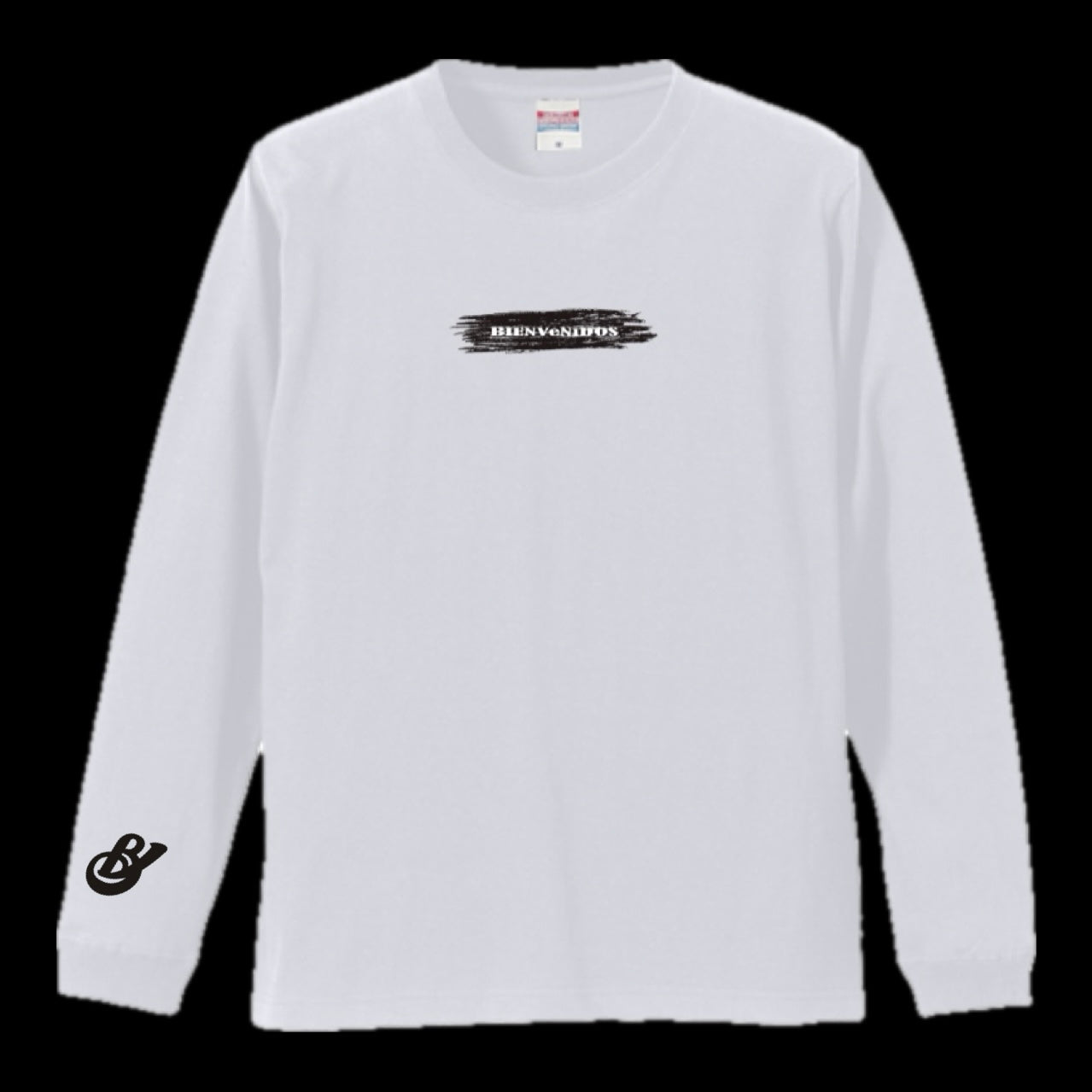 BVノーマルフィット長袖Tシャツ　ホワイト　DEBIL