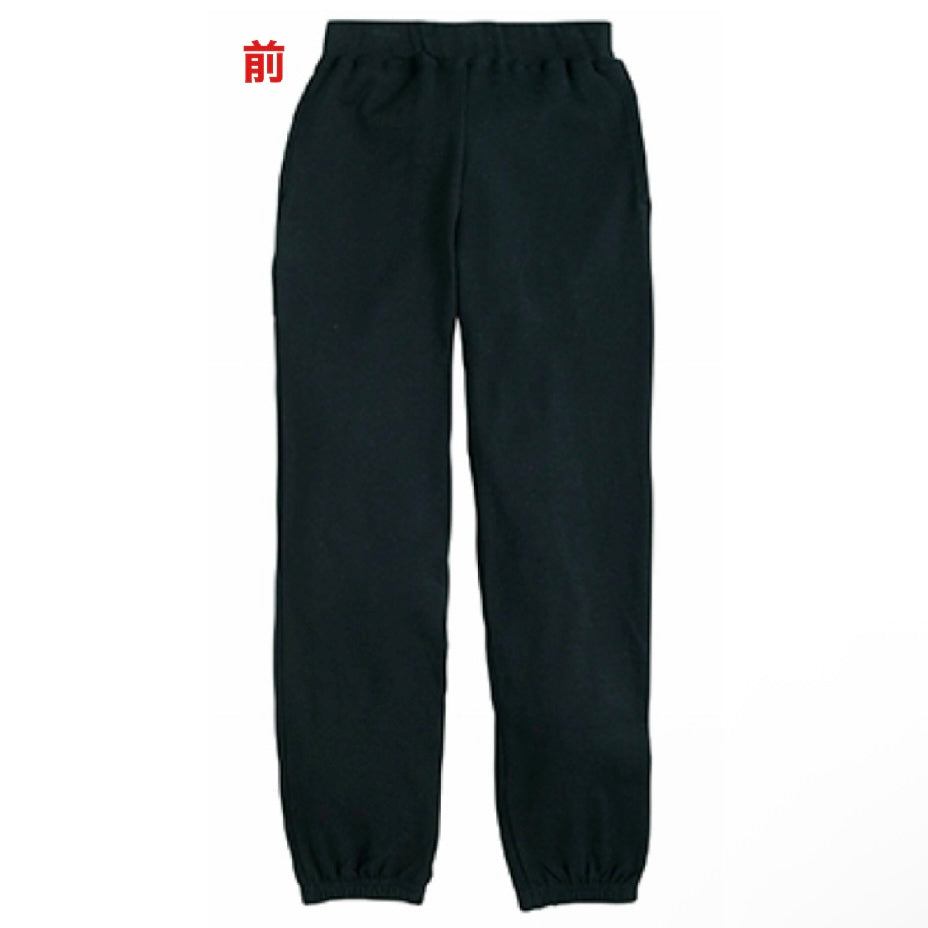 BVライトウェイト　スウェットパンツ　ブラック　バックプリント DETRAS