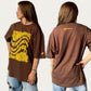 BVビックシルエット半袖Tシャツ ブラウン OLA