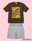 BVビックシルエット半袖Tシャツ ブラウン OLA