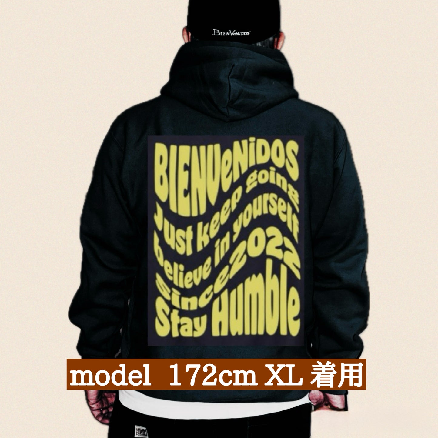 BVヘビーウェイトパーカー （ネイビー x イエロー） Abrigada