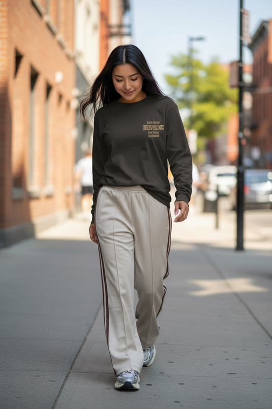 BVノーマルフィット　長袖Tシャツ　スミ　FRNTE