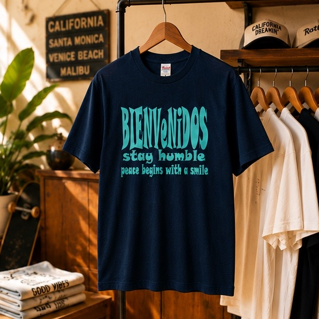 BVビックシルエットTシャツ　ネイビー