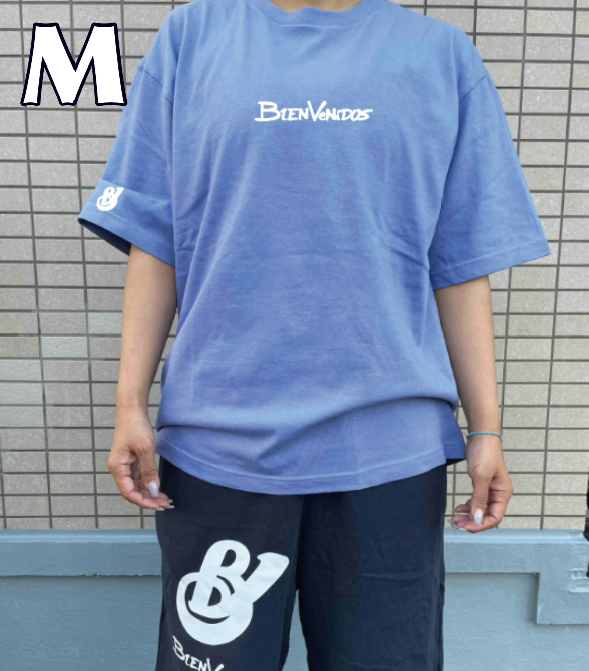 BVビックシルエット半袖Tシャツ　ダスティブルー　LIGERO