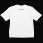 BVビックシルエット半袖Tシャツ ホワイト X レッド OLA