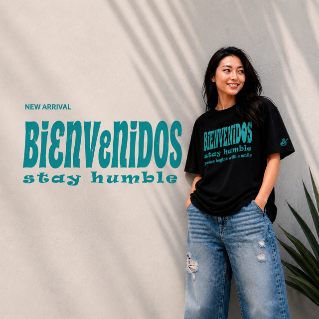 BVビックシルエットTシャツ　ネイビー