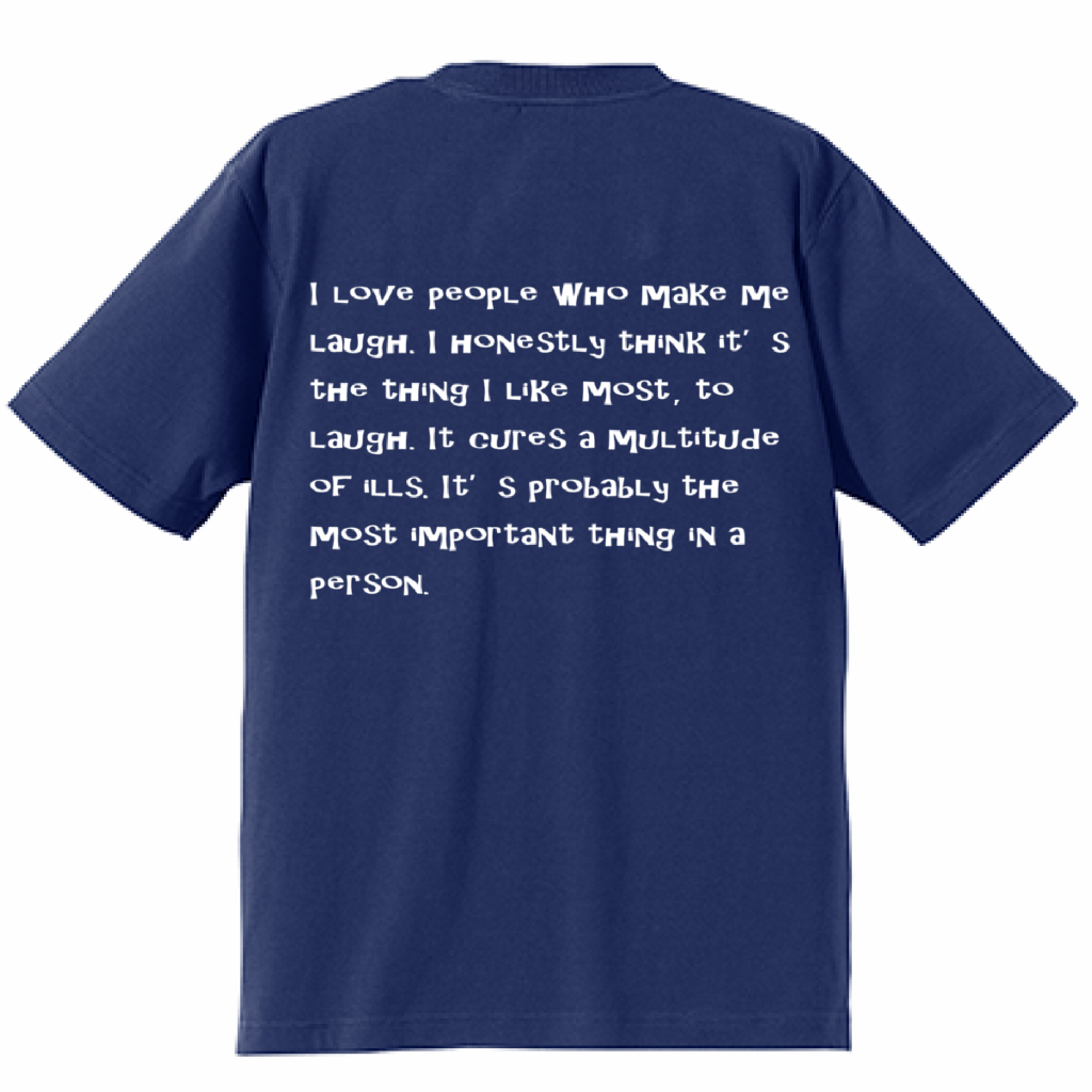 BVノーマルフィット半袖Tシャツ 　インディゴ　VERANO