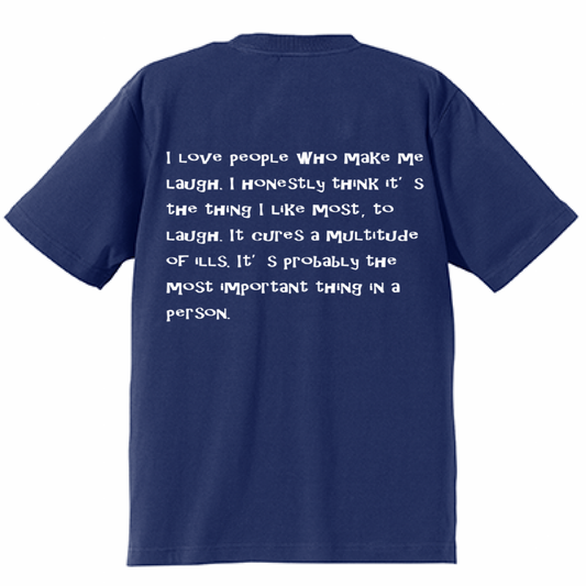 BVノーマルフィット半袖Tシャツ 　インディゴ　VERANO
