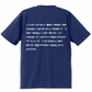 BVノーマルフィット半袖Tシャツ 　インディゴ　VERANO