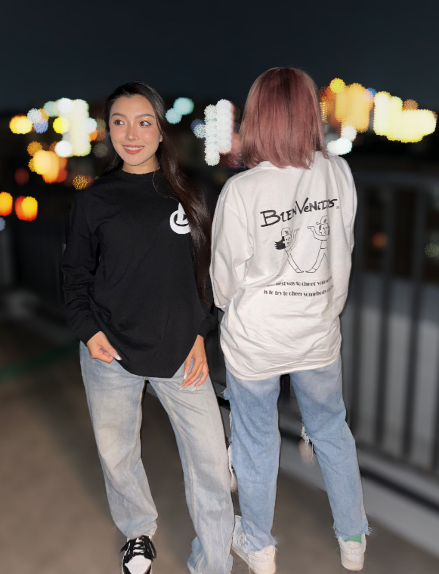 BVノーマルフィット長袖Tシャツ ブラック DEBUT